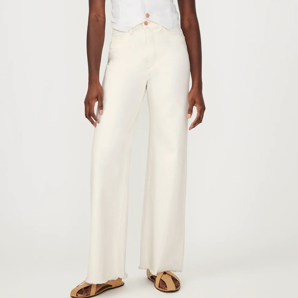 DL1961 Hepburn jeans size 27 in white Eggshell